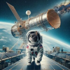 queue de chat, chat, cosmonaute, Hubble, espace, planète, mystère, télescope